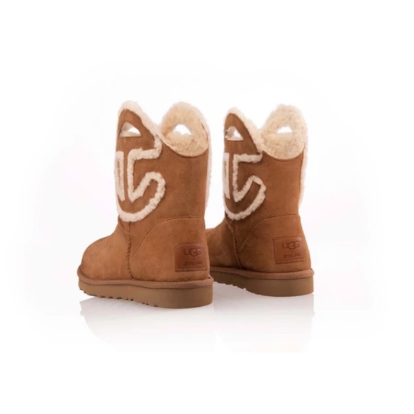 🆕UGG X TELFAR LIMITED EDITION CHESTNUT BROWN MINI TELFAR LOGO CLASSIC SHORT - Picture 14 of 14